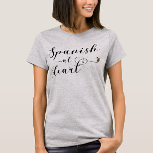 Spanish At Heart T-Shirt, Spain T-Shirt