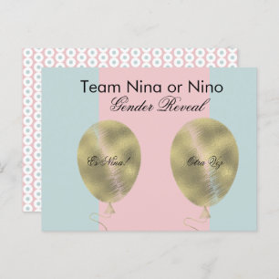 Spanish Baby Gender Reveal DIY Scratch Cards