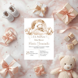 Spanish Baby Shower Girl invitation