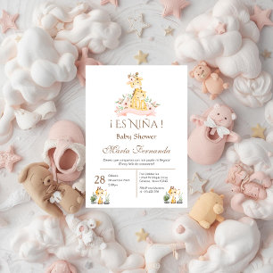 Spanish Baby Shower Girl invitation