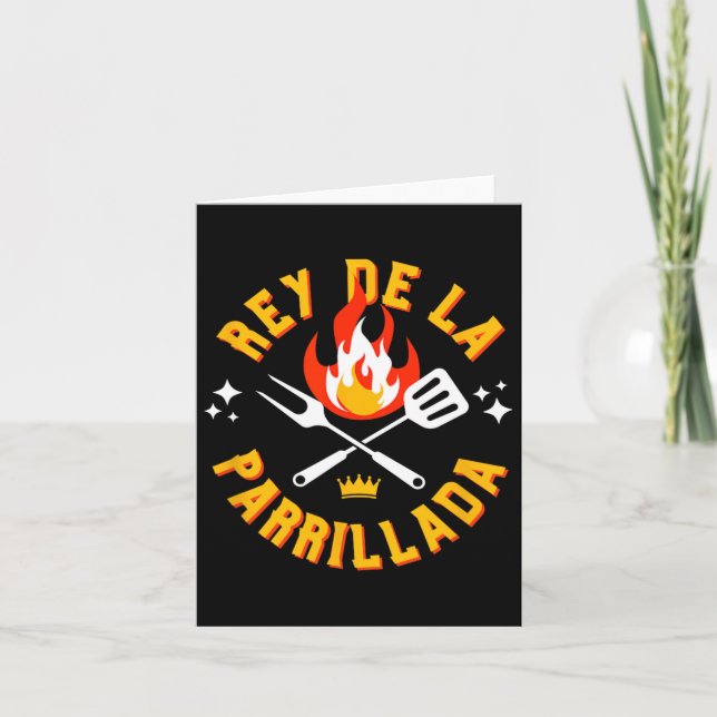 Spanish Bbq Rbeque Grill  Card (Front)