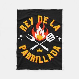 Spanish Bbq Rbeque Grill  Fleece Blanket