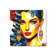 Spanish beauty - Pop colors portrait