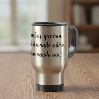 Spanish Bible Verse Acts 17 Hechos 17 Travel Mug