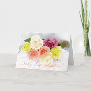 Spanish: Birthday Cumpleanos wht Card