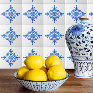 Spanish Blue and White Portuguese Azulejo Kitchen Tile