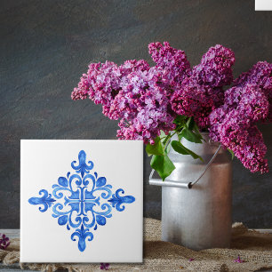 Spanish Blue and White Portuguese Azulejo Kitchen Tile