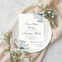 Spanish Blue floral Wedding