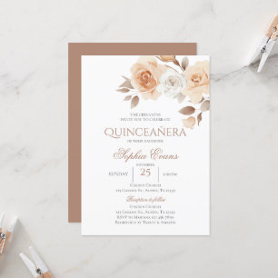 Spanish Boho Quinceanera Invitation