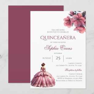 Spanish Boho Quinceanera Invitation