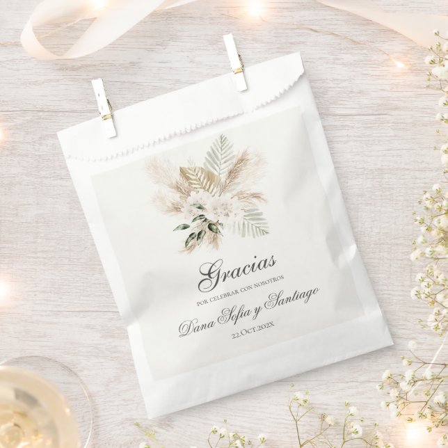 Spanish Boho Wedding Favour Bag (Clipped)