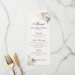 Spanish Boho Wedding Menu<br><div class="desc">Boho Wedding Menu in Spanish</div>