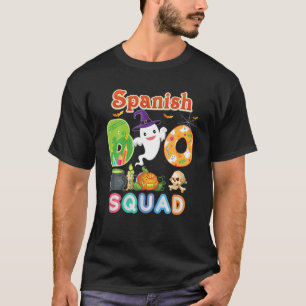 Spanish Boo Squad Team Crew Ghost Teacher Hallowee T-Shirt