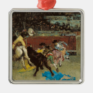 Spanish Bullfight (by Marià Fortuny) Metal Ornament