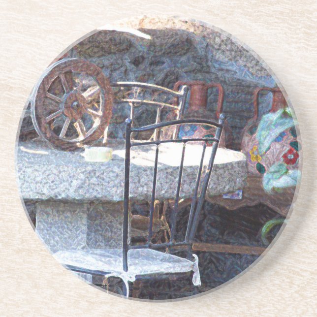 Spanish Cactus Still Life Coaster (Front)