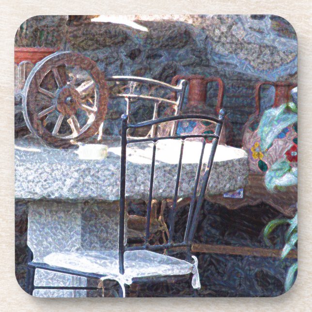 Spanish Cactus Still Life Coaster (Front)