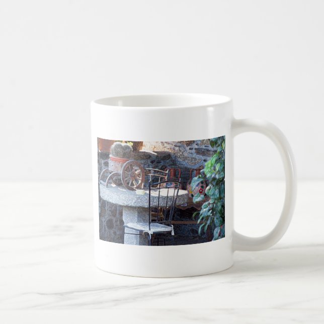 Spanish Cactus Still Life Coffee Mug (Right)