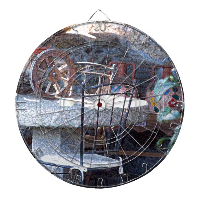 Spanish Cactus Still Life Dartboard (Front)