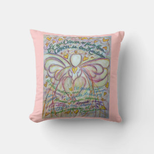 Spanish Cancer Angel Decorative Throw Pillow