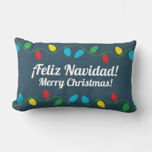 Spanish Christmas Decor Lumbar Pillow