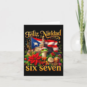 Spanish Christmas Funny Puerto Rico Boricua Coqui  Card