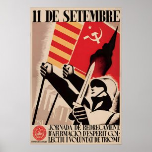 Spanish Civil War Poster  A day of affirmation