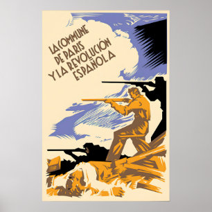 Spanish Civil War Poster The Paris Commune & the