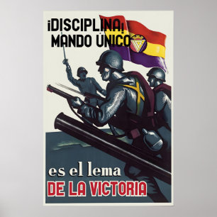 Spanish Civil War Propaganda Poster Discipline