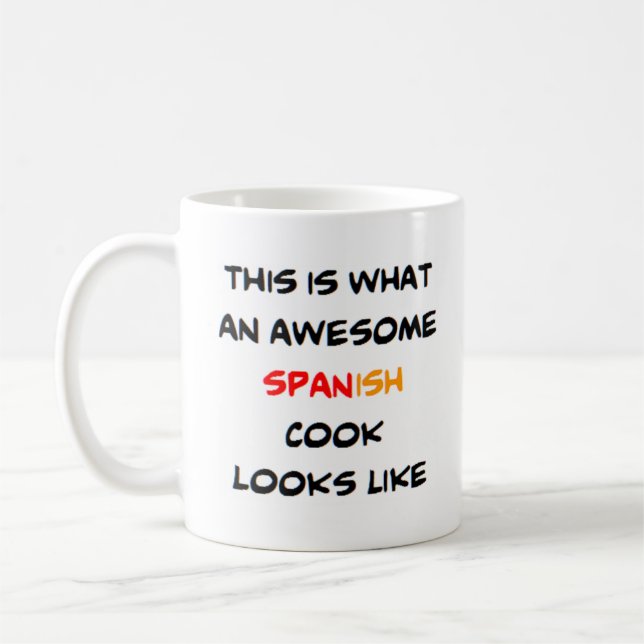 spanish cook, awesome coffee mug (Left)