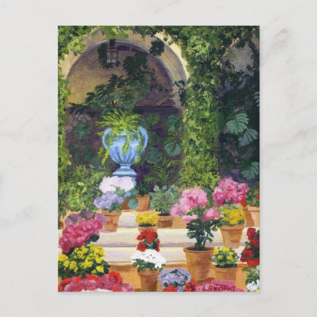 Spanish Courtyard Postcard (Front)