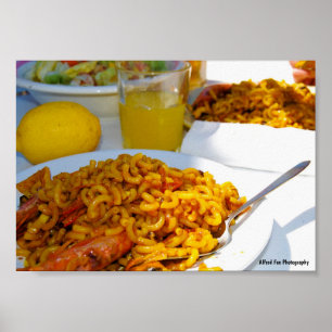 Spanish Cuisine Setting Poster