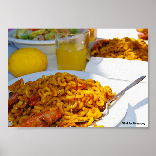 Spanish Cuisine Setting Poster (Front)
