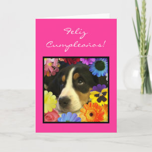 Spanish: Cumpleanos de nina - perrito Card