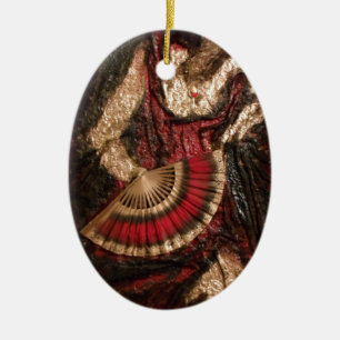 Spanish Dancer Ceramic Ornament