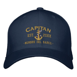 SPANISH El Capitan Elegant Custom Personalized Embroidered Hat