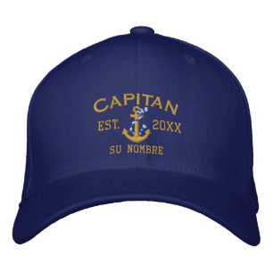 SPANISH El Capitan to Personalize with your Name Embroidered Hat