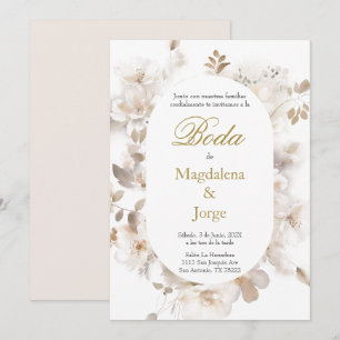 Spanish Elegant Wedding invitation