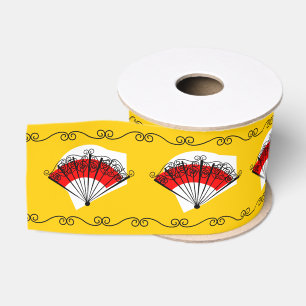 Spanish Fan Border ribbon Grosgrain Ribbon