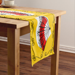Spanish Fan Border table runner 14 X 72