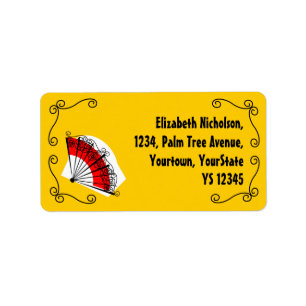 Spanish Fan Corners address label