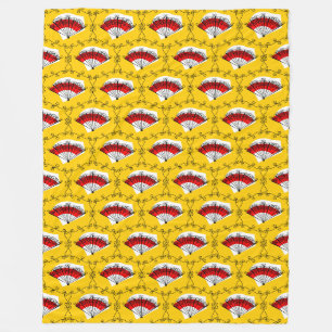 Spanish Fan Corners Multi fleece large Blanket