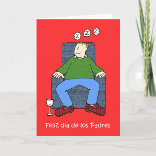 Spanish Father's Day Cartoon Card