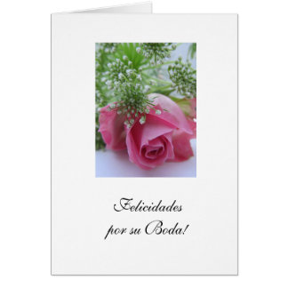 Spanish: Felicidades por su Boda/ Wedding