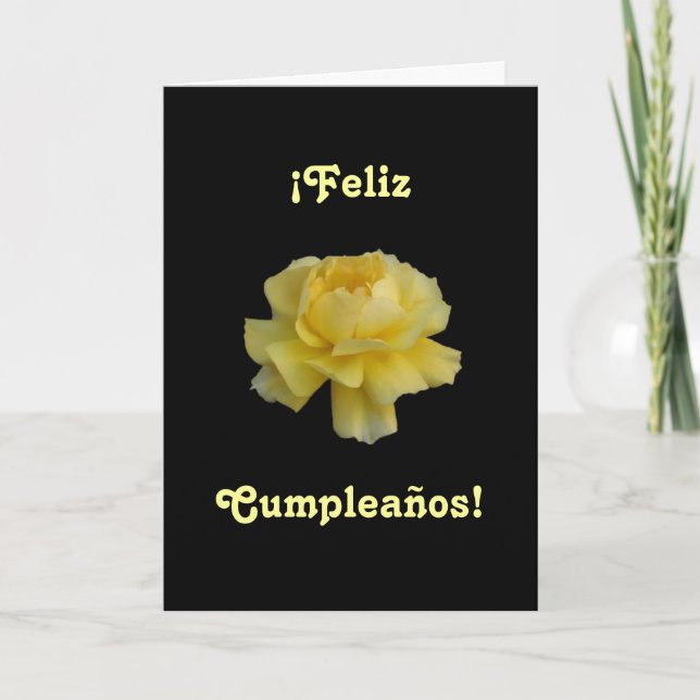 Spanish: Feliz Cumpleaños-birthday Card (Front)