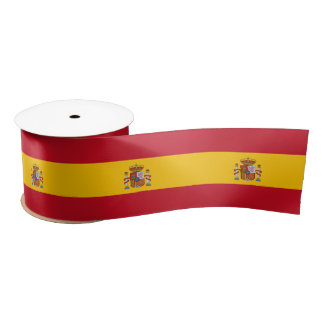 Spanish flag 3" Satin Ribbon