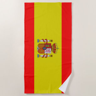 Spanish flag beach towel