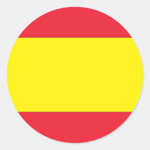Spanish Flag Classic Round Sticker