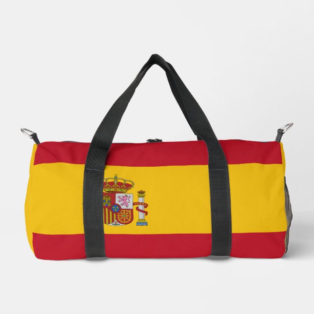 Spanish Flag custom name Duffle Bag (Front)
