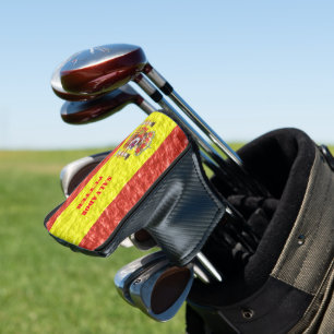Spanish Flag Design Golf Head Cover