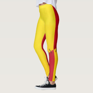 Spanish flag design leggings